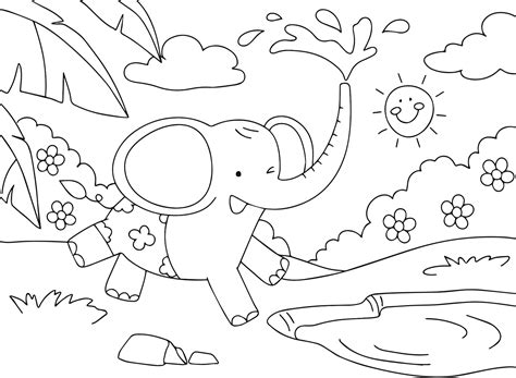 print drawing for colouring