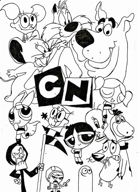 printable 90's cartoon coloring pages