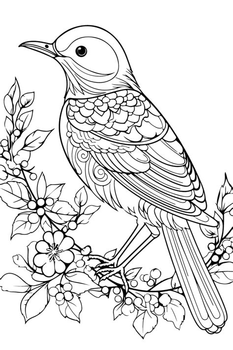 printable bird coloring pages for adults
