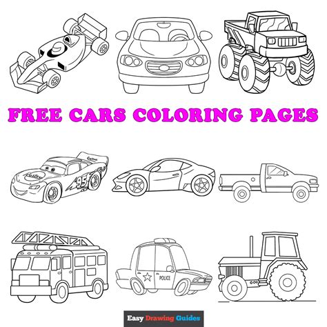 printable cars to color