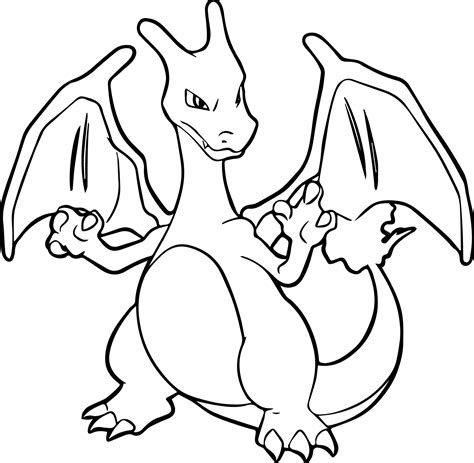 printable charizard coloring pages