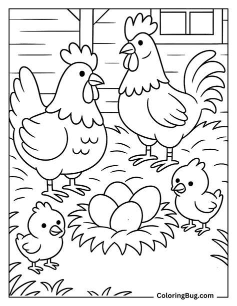 printable chicken coloring pages