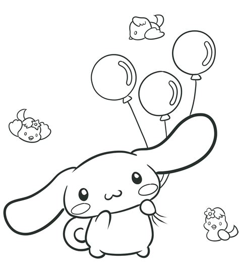 printable cinnamoroll coloring pages