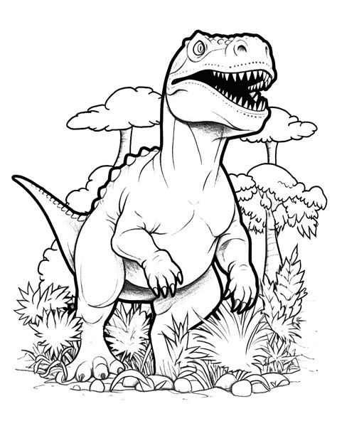 printable coloring dinosaur