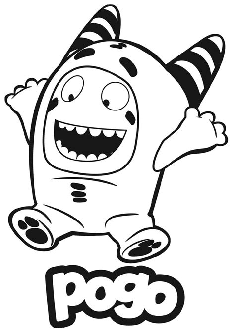 printable coloring oddbods coloring pages