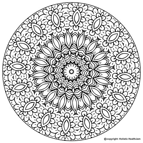 printable coloring pages for adults mandala