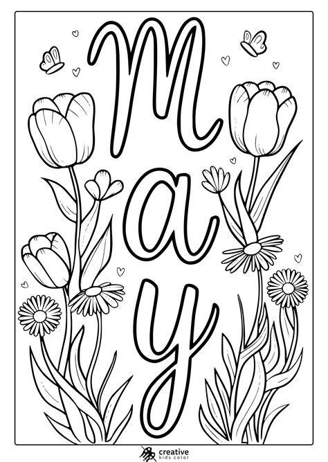 printable coloring pages for may