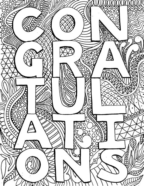 printable congratulations coloring pages