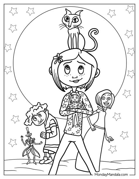 printable coraline coloring pages