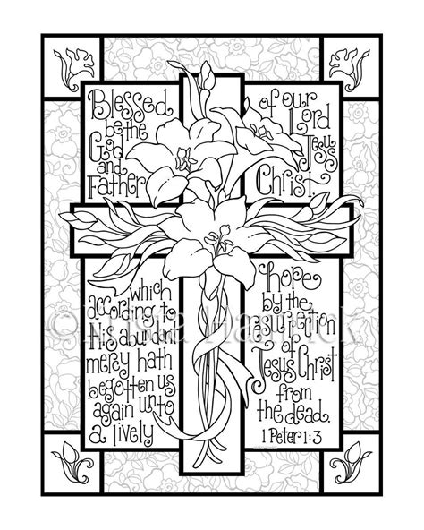 printable cross coloring pages for adults