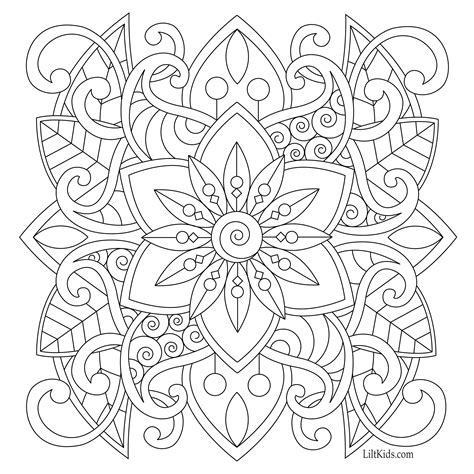 printable easy adult coloring pages