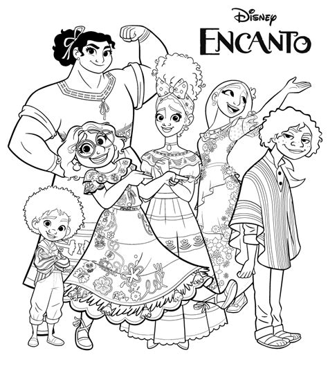 printable encanto coloring pages