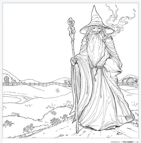 printable hobbit coloring pages