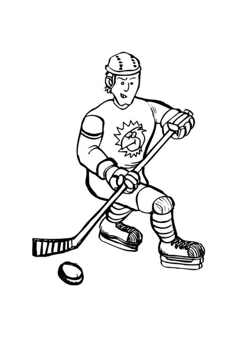 printable hockey pictures to color