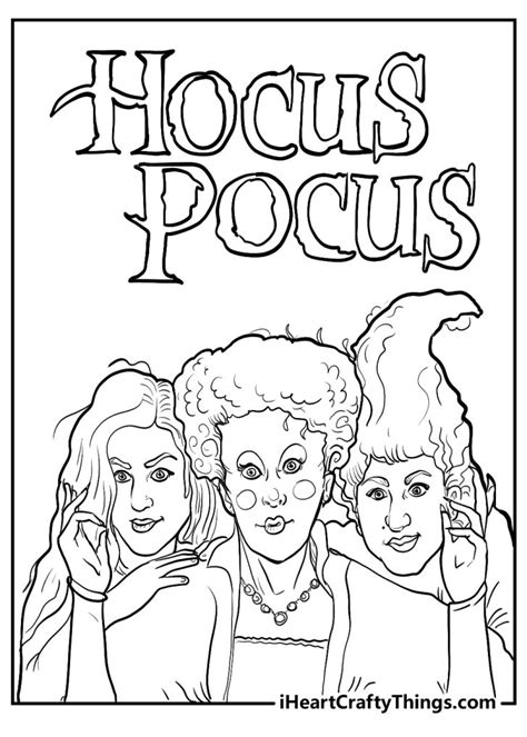 printable hocus pocus coloring pages