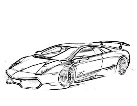 printable lamborghini coloring pages