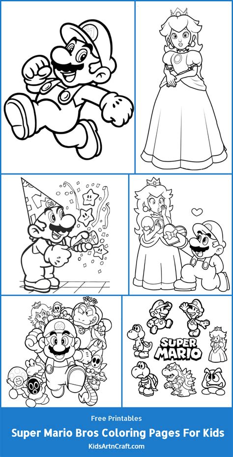 printable mario coloring book