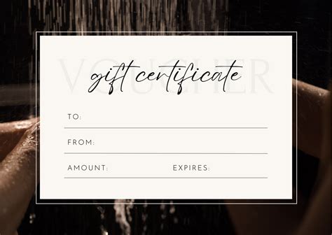 Printable Massage Gift Certificates