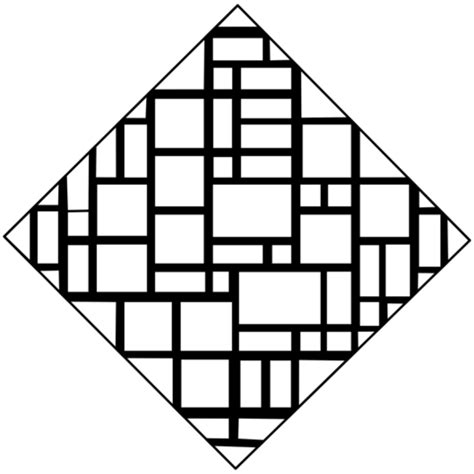 printable mondrian coloring pages