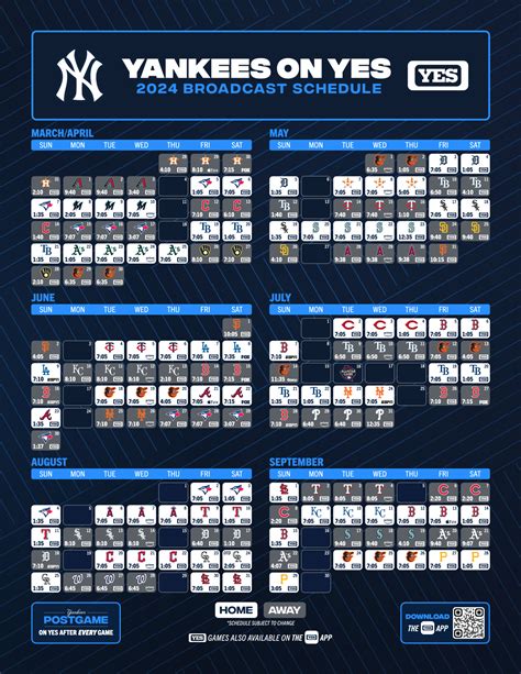 Printable Ny Yankees Schedule