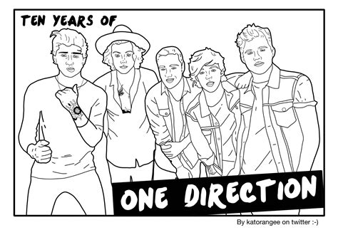 printable one direction coloring pages