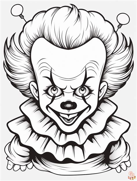 printable pennywise coloring pages