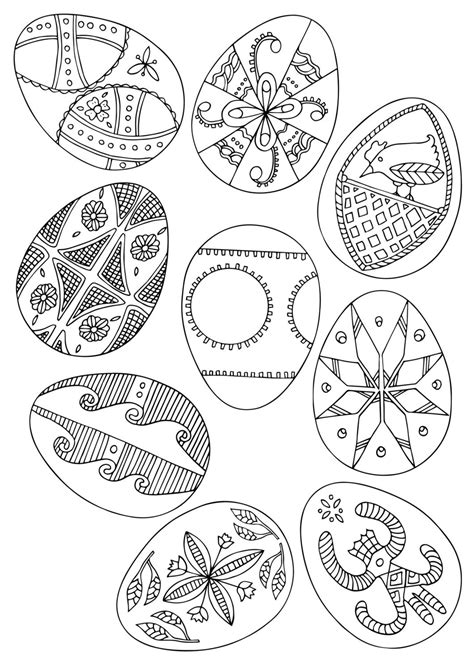 printable pysanky coloring pages