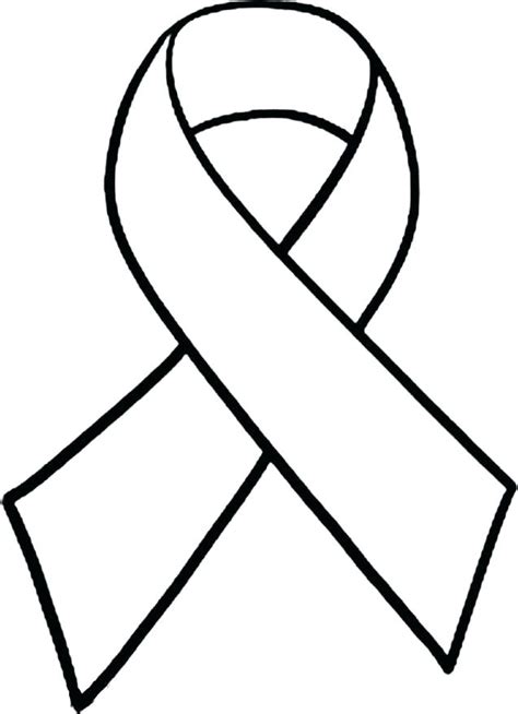 printable red ribbon coloring pages