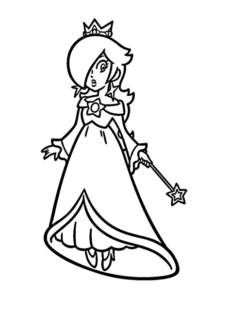 printable rosalina coloring pages