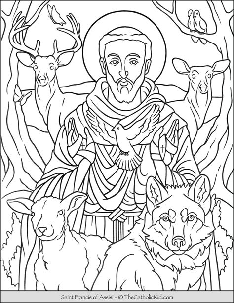 printable saints coloring pages