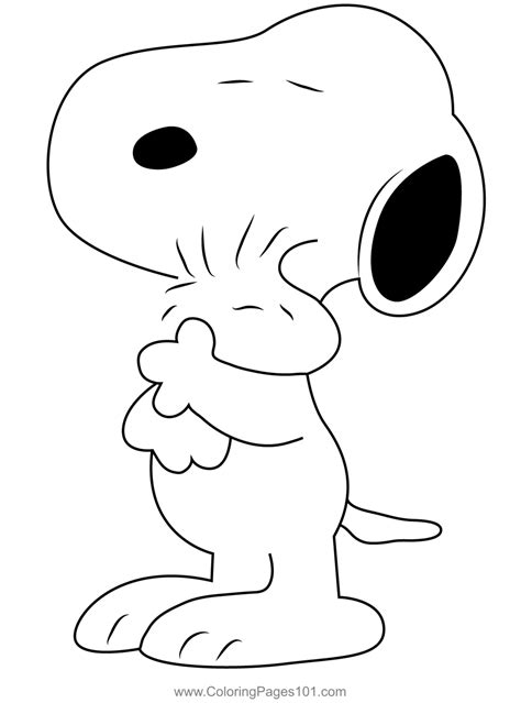 printable snoopy and woodstock coloring pages