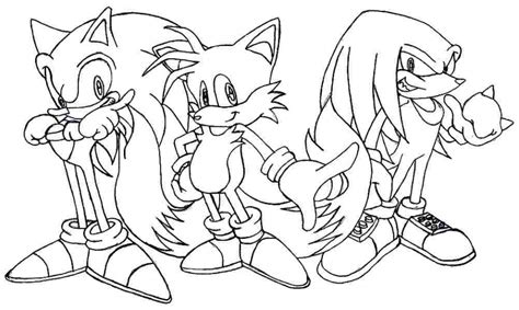 printable sonic and friends coloring pages