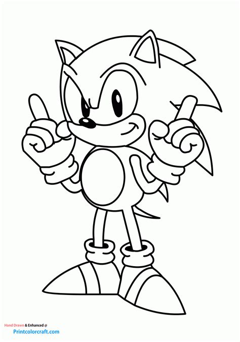 printable sonic colouring pages