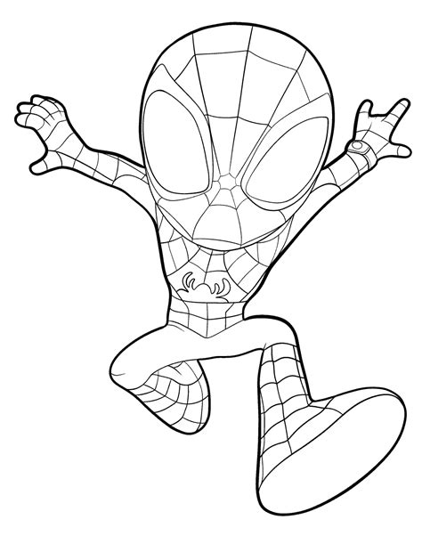 printable spidey coloring pages