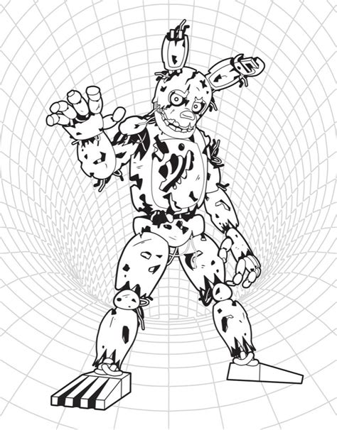 printable springtrap coloring pages