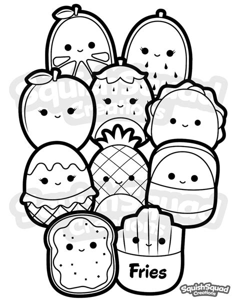 printable squishmallow coloring pages