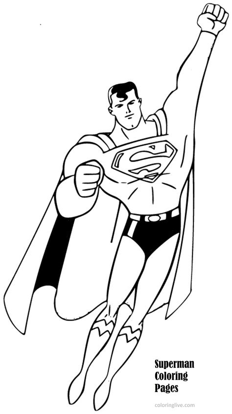 Printable Superman Coloring Pages