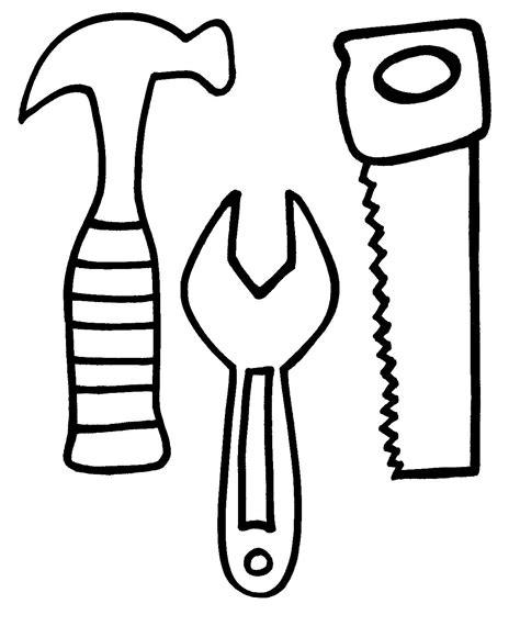 printable tools coloring pages