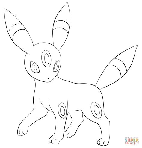 printable umbreon coloring pages