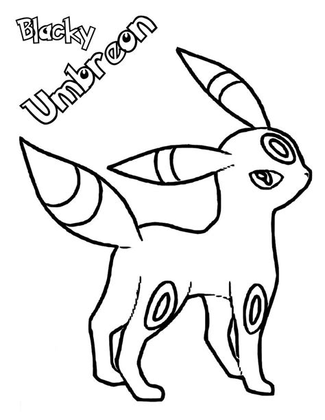 printable umbreon coloring pages