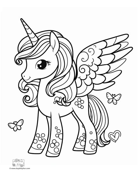 printable unicorn coloring pages