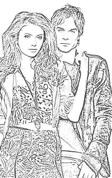 printable vampire diaries coloring pages