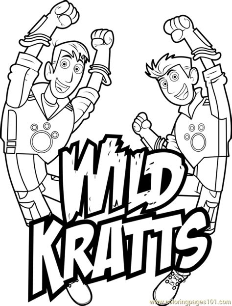 printable wild kratts coloring pages