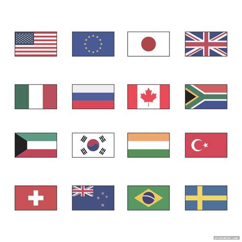 Printable World Flags Free