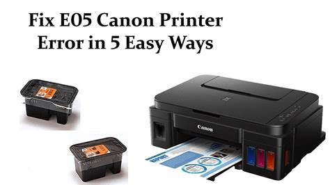 printer canon error e05