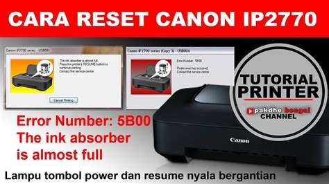 printer canon ip2770 error 5200