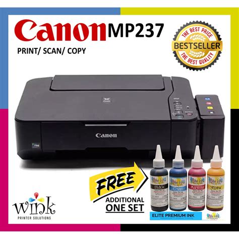printer canon mp237 tinta bekas