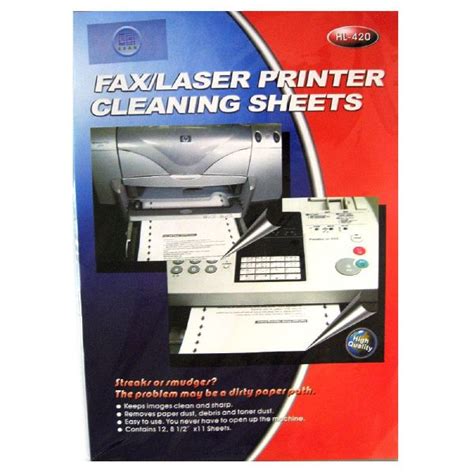 printer cleaning sheet