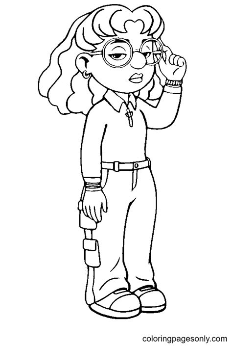 priya turning red coloring pages