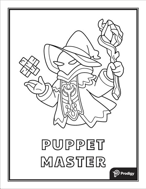 prodigy coloring pages